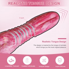 Rosetell Tongue Knot Fantasy Dildo
